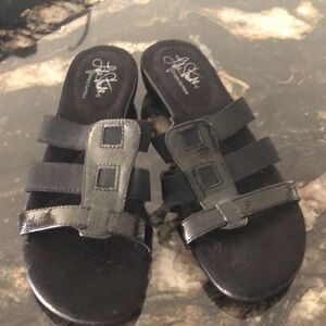 Classic black sandals